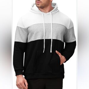 Martinique Men's Colorblock Pullover Hoodie New Size Small  (Similar to Picture)